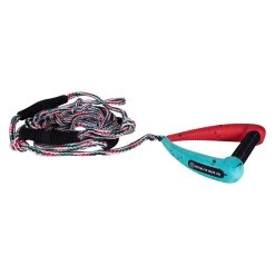 Hyperlite 25' Pro Surf Rope W/ Handle Red & Teal 2023